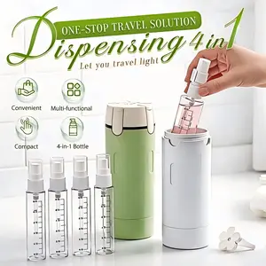 Travel Hack! 4-in-1 Leak-Proof Travel Bottle Set, Fits All Your Toiletries In One Place