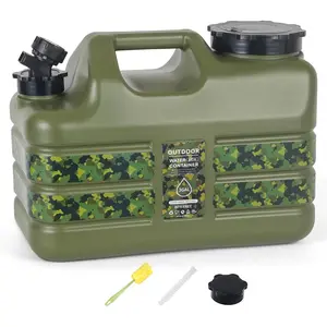 3 Gallon/5 Gallon Water Jug with Spigot, Portable Water Tank BPA Free, Leak-Proof Water Containers for Camping Water Storage Containers for Emergency Outdoor Hiking Picnic