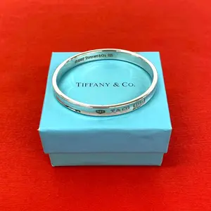 Pre-owned Tiffany & Co. Sterling Silver 925 (Ag925) Small Leather Goods Tiffany&Co. Silver925 Bracelet