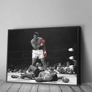 Muhammad Ali vs Sonny Liston Famous Knockout Poster