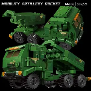Soviet SU-100 Tank Destroyer Building Blocks Toy Small Particle Boy 6-10 Years Old Sherman Armored Vehicle