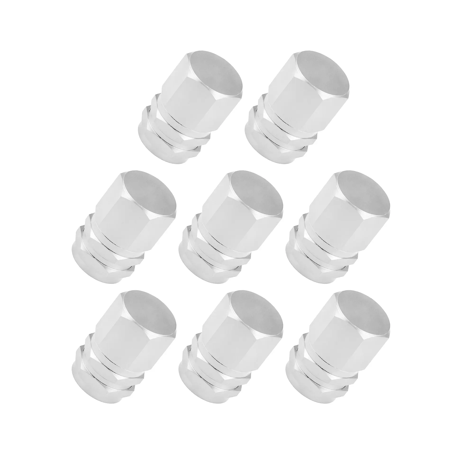 Billovcc 8 Pcs Automotive Tire Valve Caps - Premium Durable Dustproof Aluminum Alloy Stem Covers, Versatile Practical Protection Fit for Car, Truck, SUV (Multiple Colors) Vehicle, Cars