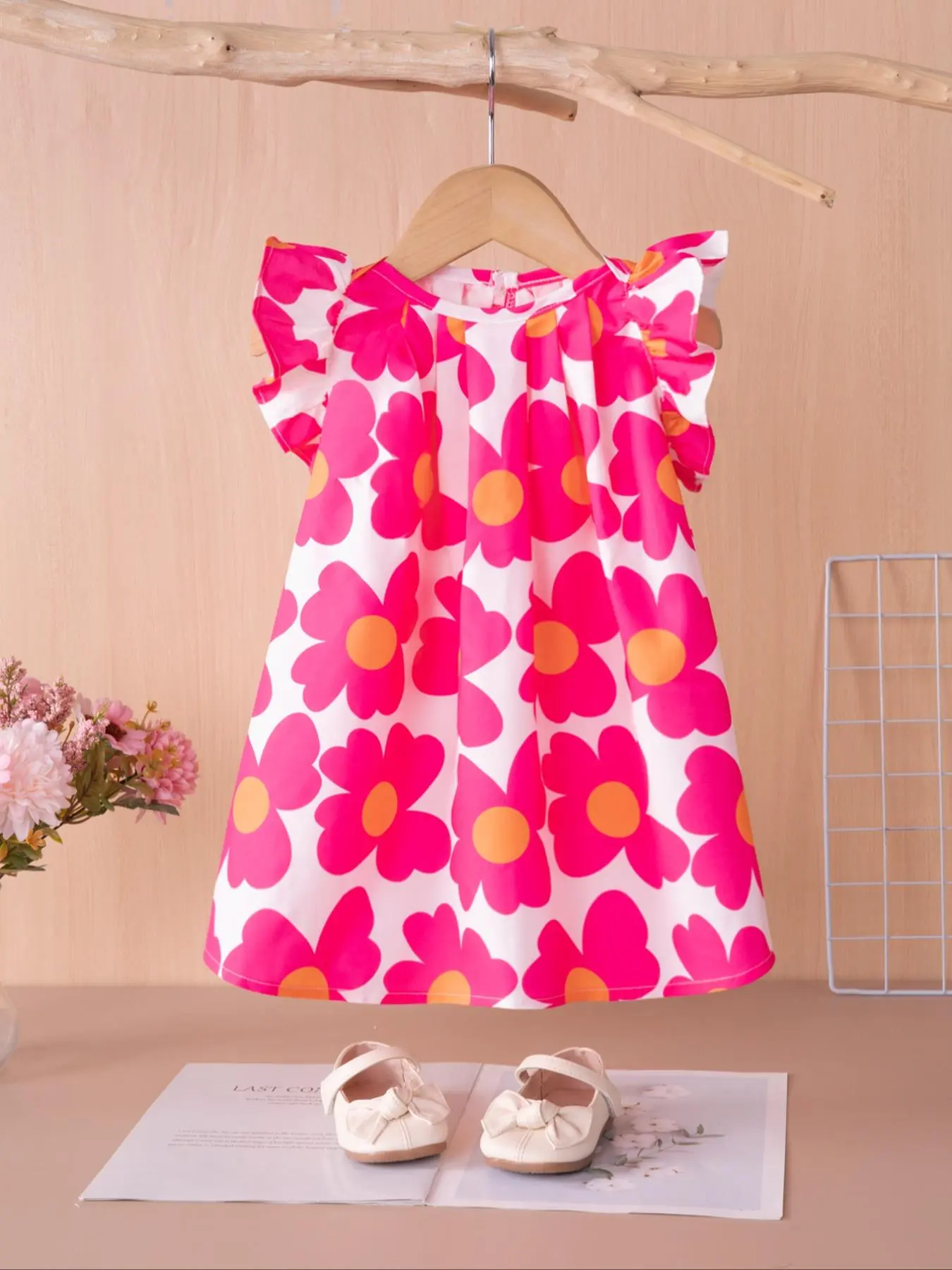 Toddler Girl's Floral Print Ruffle Trim Sweater Dress, Cute Princess Casual Sleeveless A Line Dress for Summer, Flower Print Dress, Kids Clothes for Daily Wear - TikTok Shop Toddler Girl's Floral Print Ruffle Trim Sweater Dress, Cute Princess Casual Sleeveless A Line Dress for Summer, Flower Print Dress, Kids Clothes for Daily Wear - TikTok Shop