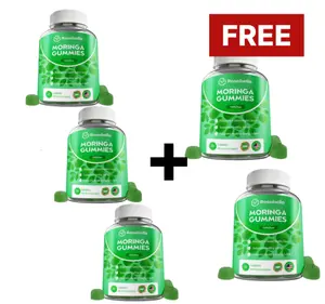 6 pack Rosabella Moringa Gummies – Moringa Leaf Extract 1000mg Equivalent Per Serving – Natural Energy & Balance – Non-GMO, Gluten-Free Superfood Gummies for Women & Men – 30 Count