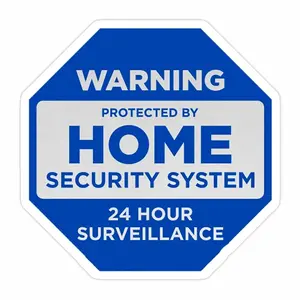 Home Security System Sign Sticker NZ1