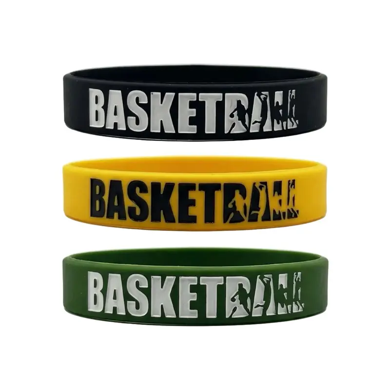 Pulex Motivational Basketball Players Wristbands for Men Women & Teens Unisex Adult Bands in Multiple Colors Lightweight Durable Flexible Material One Size Fits All