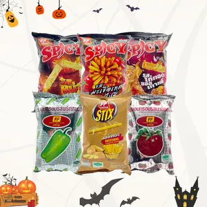 FF Thai Snack Chips Variety Pack – Spooky Crunch with Original, Tomato Chili, Spicy Korean Fried Chicken, Crispy Rice Snacks & More