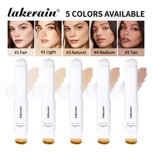 Lakerain Color-Changing Triangular Foundation Stick Dual-Ended Moisturizing Waterproof Long-Lasting Pore-Minimizing Cream