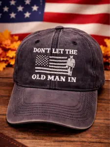 Toby Keith Don't Let The Old Man In Baseball Cap Washed Embroidery Cap FOR MEN FOR WOMEN American Flag Design