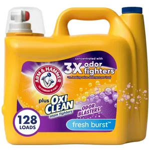 ARM & HAMMER Plus OxiClean Odor Blasters Fresh Burst, 128 Loads Liquid Laundry Detergent