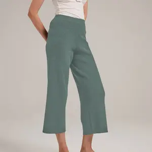 Cashmere Blend Wide-Leg Pants