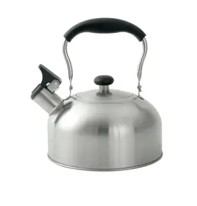 1.8-Liter Whistle Tea Kettle, Induction Compatible, Stainless Steel, Silver