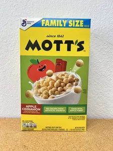 Mott’s Apple Cinnamon Breakfast Cereal – Family Size (20.8 oz / 589 g)