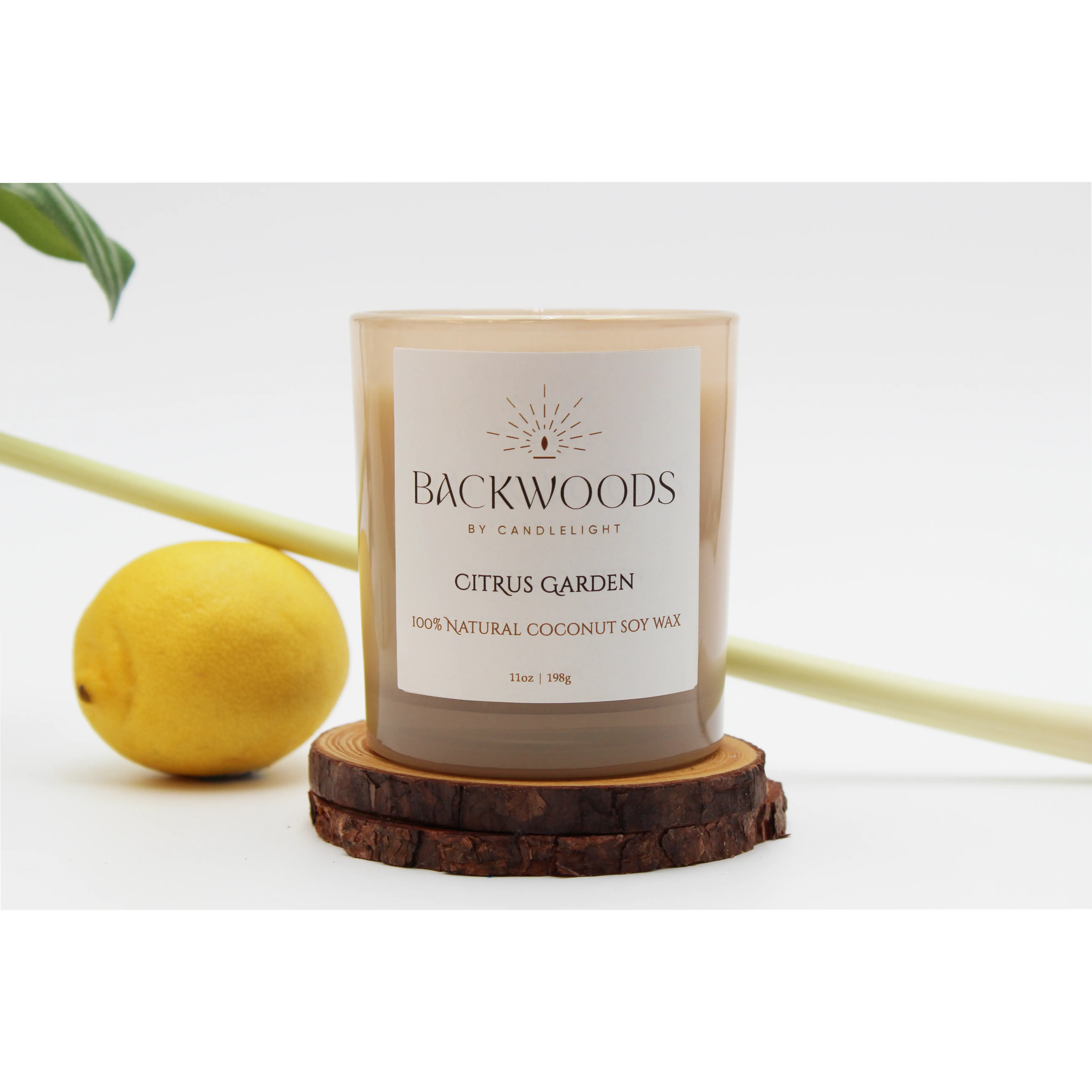 Citrus Garden All Natural Wooden Wick Candle