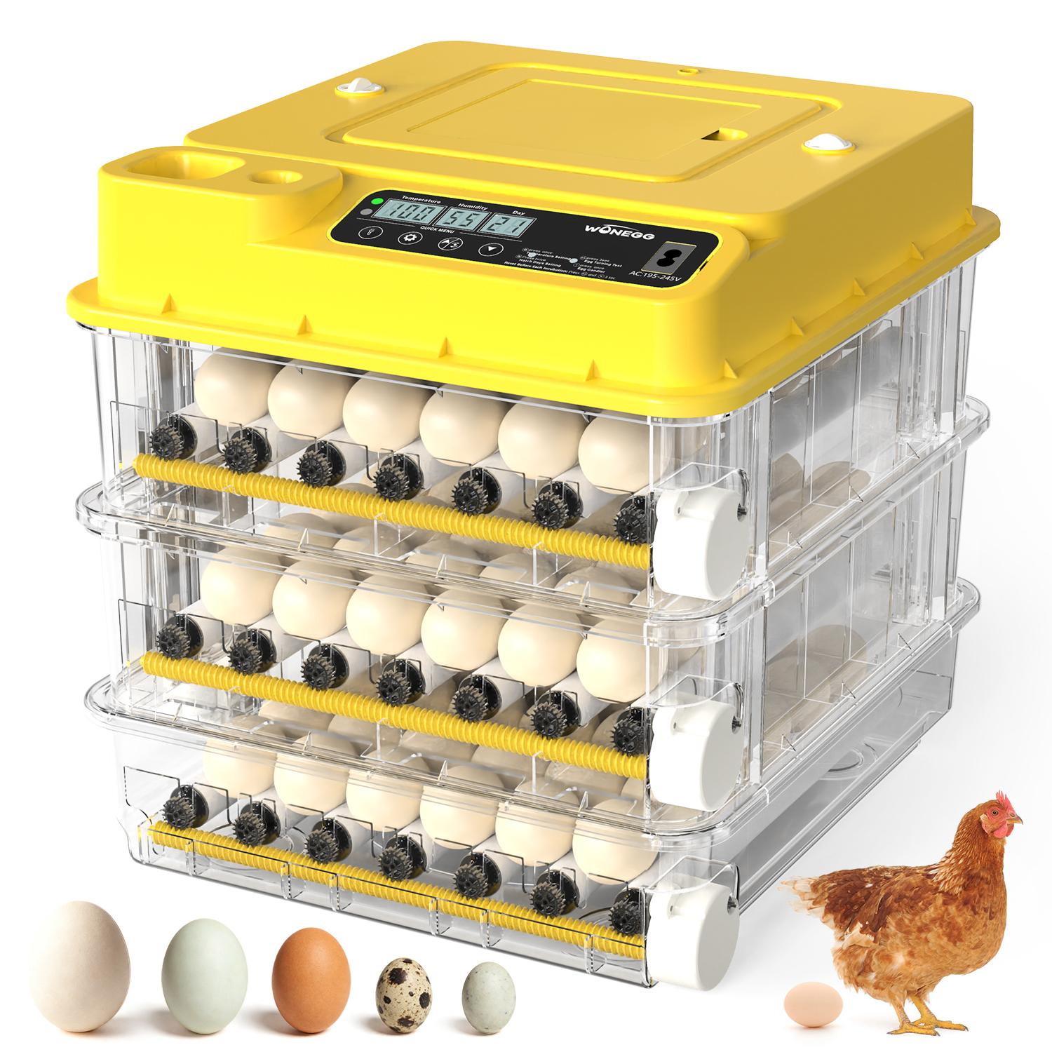 Fully Automatic 36/72/108-Egg Smart Incubator, Featuring An Innovative Pulse Dot-matrix Heating Mode, Automatic Egg Turning, Automatic Watering And Humidity Control, Precise Temperature Regulation, Freely Adjustable Shaft Spacing