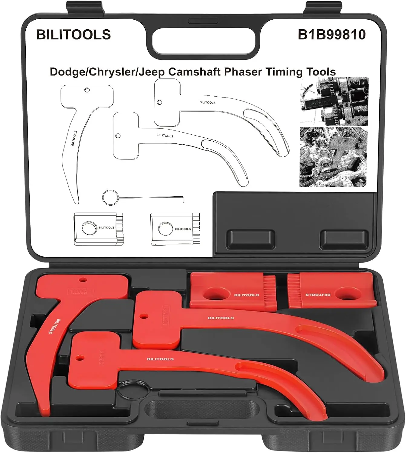 3.6L Pentastar Camshaft Timing Tool Kit - 1 Kit Cam Phaser Locking Tool for 3.6L VVT Engines, Compatible with Chrysler, Dodge, Ram, Jeep Grand Cherokee Wrangler, Replaces 10200A,10202A,10369A