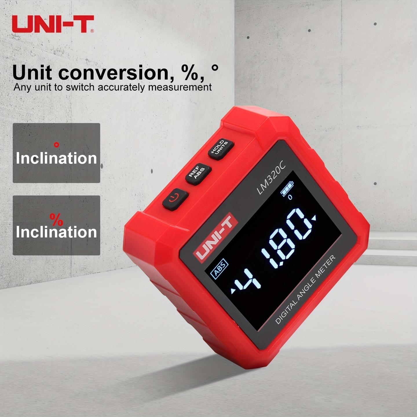 Digital Angle Meter, Magnetic Digital Angle Finder 4x90° Measurement, 3-Sided Magnetic Base Inclinometer, Relative/Absolute Mode, Electronic Angle Gauge with Unit Conversion for Woodworking, Construction & DIY