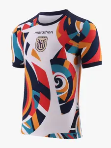 Trendy Soccer Jersey 2025 - Ecuador 2024 Pre-Match 2 Soccer Jersey - Sport Menswear, Football Top