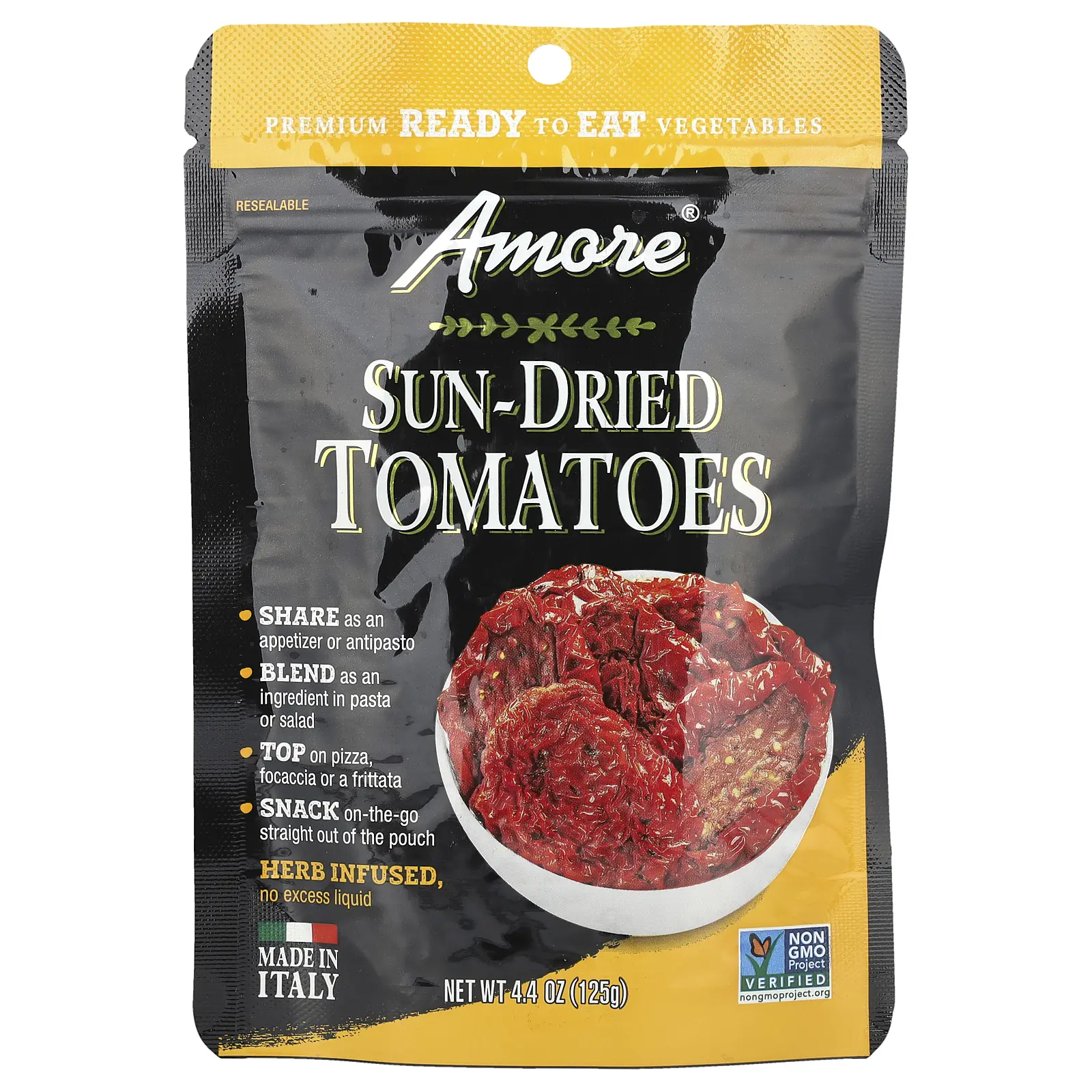Amore Sun-Dried Tomatoes, Herb Infused, 4.4 oz (125 g)