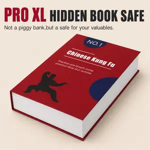 Pro XL Hidden Book Safe Dictionary Secret Storage Box with Combination Lock for Cash Jewelry Valuables Home Office Money Box Vault Safe Box Safe Deposit Box(10.47" x 7.87" x 2.6")