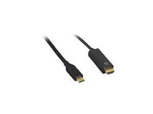Nippon Labs USB 3.1 Type C to HDMI Cable 4K@60HZ, 3 ft. M-M, Black USB-C to HDMI Adapter Cable