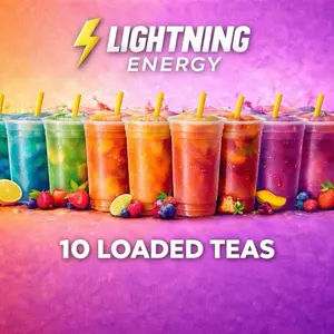 10 Lightning Energy Loaded Tea Powdered Beverage Mix Bundle 10 Lightning Energy Loaded Tea Powdered Beverage Mix Bundle