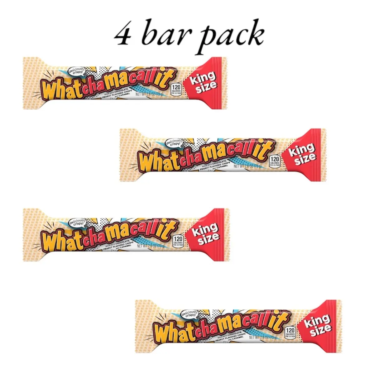 Chocolate Bar King Size 4 Pack - Watchmacallit - Dessert, Snack