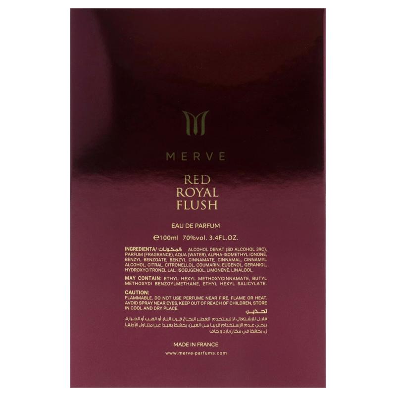Red Royal Flush by Merve for Unisex - 3.4 oz EDP Spray