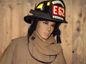 DC Strap All Leather Firefighter Chin Strap with Magnetic Buckle for Secure Fit and Easy Adjustment Classic Design for Firefighters