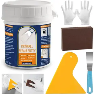 Drywall Repair Kit 8.8OZ Spackle Wall Repair Kit with Scraper Sanding Pad to Quick Fix Wall Surface Holes and Creak  Wall Mending Agent for  Wall Putty Plaster Dent  Scratch Repair