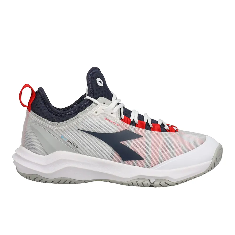 diadora Mens Speed Blushield Fly 4 Plus All Ground Tennis Sneakers Shoes - Grey