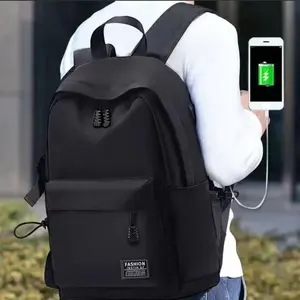 Men's Minimalist Backpack Versatile Backpack Large Capacity School Student Computer Travel Bag Washable Unisex Backpack