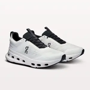 On Men's Cloudnova X Gym Workout Shoe, White & Black - Full Size