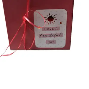 Bundle Box-Pink Have A Beautiful Day Gift Box with Pink Ribbon and Heart Design for Special Occasions