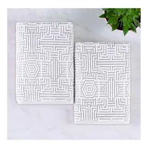 Superior Cotton Jaq Plush Soft Absorbent Bath Sheet Set of 2