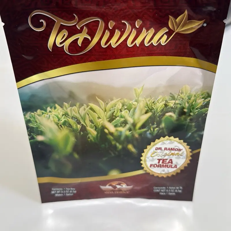 Té Divina Detox Natural 1 week , 1 semana  - Coffeine Free Herbal Tea Infused with Reishi Ganoderma Lucidum for Natural Body Cleansing Beverage