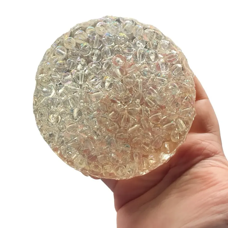 Diamond Drip Gel Sensory Pad for ADHD & Anxiety Relief with AB Bubble Beads Remeltable Up to 35x Calms Nervous Energy Reduces Skin Picking Behaviors