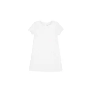 Petit Bateau Classic White Dress with Front Pockets (Size 3, 4, 5, 6, 10, 12)