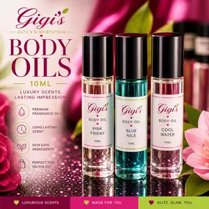 Gigi's Fragrance Perfume Oils - 100% Pure & Natural Fresh Fragrance for Women & Men