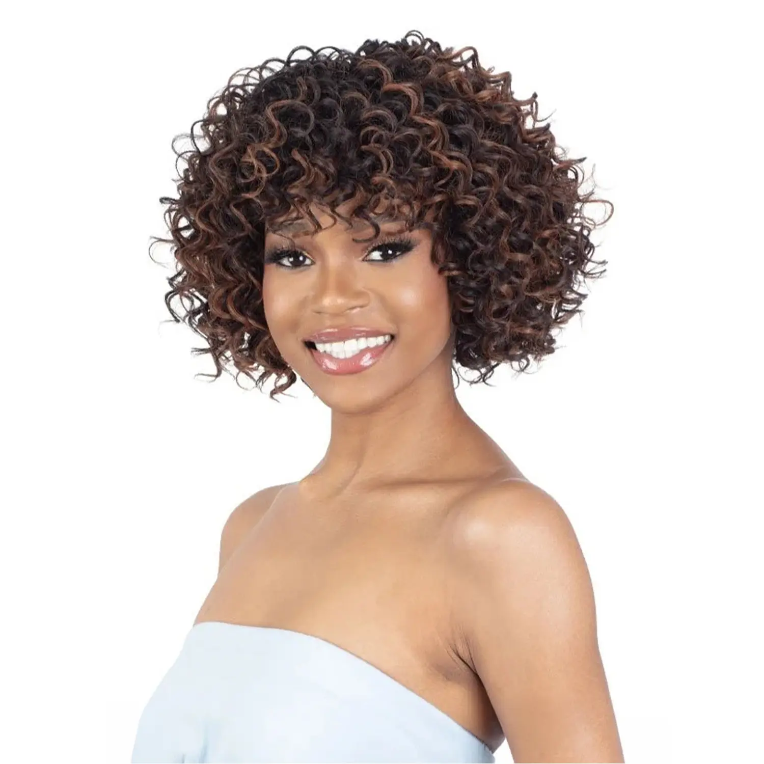 Shake-N-Go Freshfit Synthetic Full Machine Wig - Casual Synthetic Hair Wig for Adult Everyday Wear, Errands Use