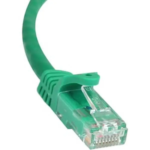 StarTech 35FT Green Snagless CAT6 UTP Patch Cable, High Speed, Strain Relief, T568B Wiring, Compatible with Workstations