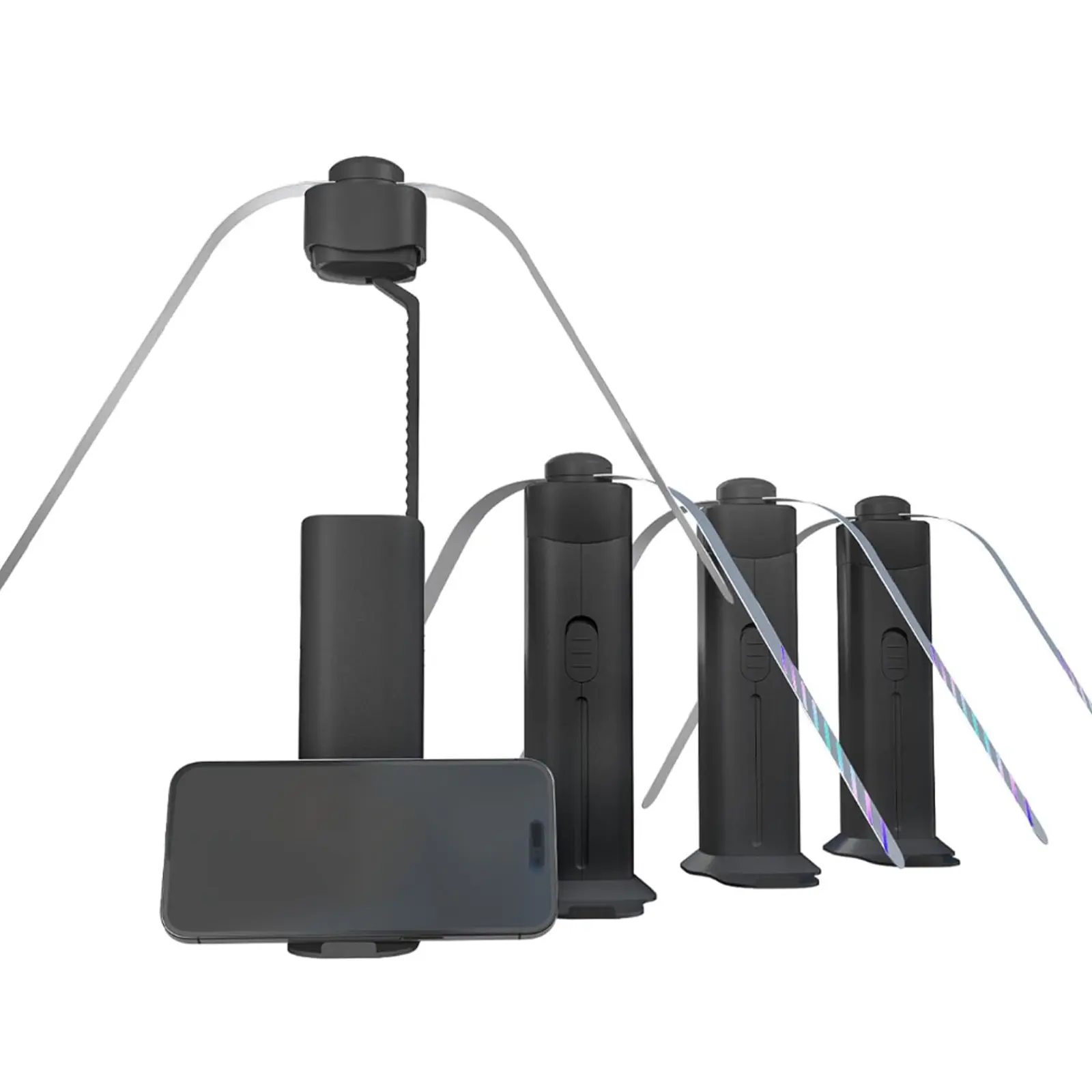 4 Packs Fly Fans for Outdoor Table Rechargeable,Fly Repellent Outdoor with Soft Blades,Adjustable for Picnic, BBQ, Party
