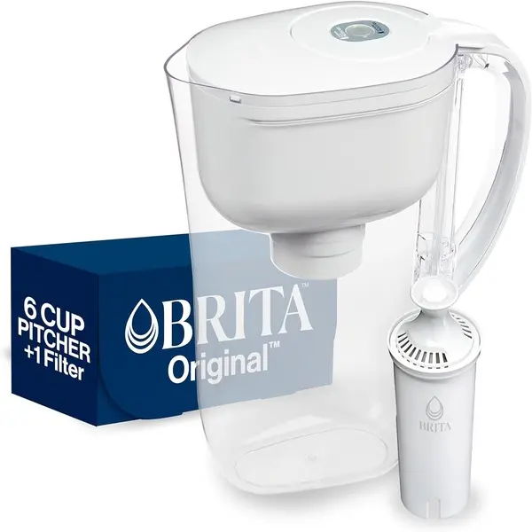 thumbnail image 2 of Brita Metro Elite 6-Cup Water Filter Pitcher - Removes 99% Of Lead & Chlorine Taste, Includes 1 Filter 2 of 6