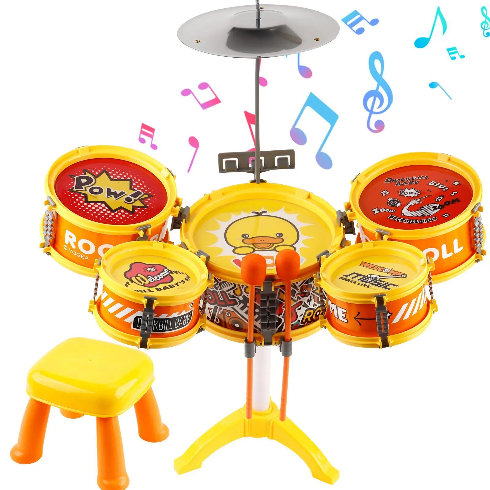 Toddler Drum Set with Chair - Mini Drum Toys for Kids Aged 1-3 Musical Learning Gift Music Toy Toddler Drum Set with Chair - Mini Drum Toys for Kids Aged 1-3 Musical Learning Gift Music Toy