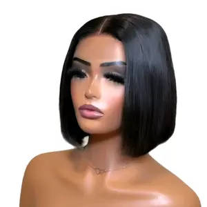 8 Inch Luxury thin babyhair bobwig,2x6 HD Lace.(450grm)