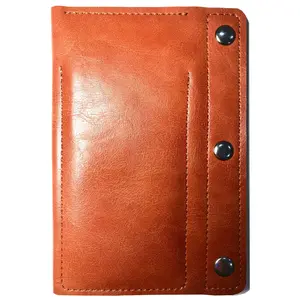 BEERUST Pu Leather Watch Pouch for 2 Watches | Travel Watch Case, Snap Buttons | Portable Storage Bag (Brown)