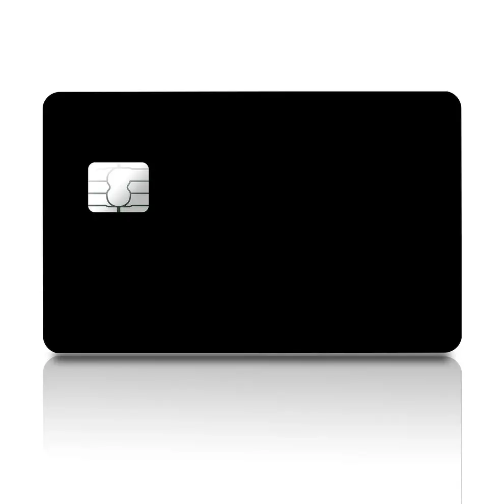 Matte Black Premium Credit Card Skin Decorative Vinyl Card Sticker Cover for Credit & Debit Cards, Scratch Protection Wallet Accessory