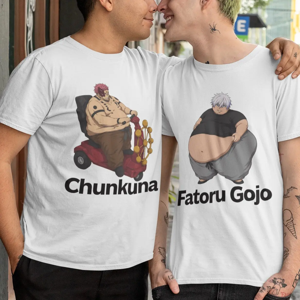 Chunkuna x Fatoru Gojo Shirt, FunnyJjk Hoodie, Anime Unisex Tee