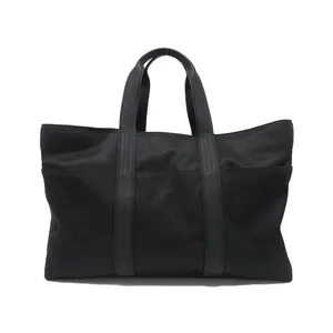 Pre-owned HERMÈS Canvas Tote Bags Hermes Acapulco GM Toile Chevron Boston Bag
