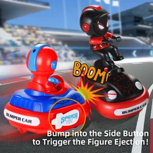 2025 New Comic Movie Character Design (Red Black Spider) Remote Control Car Bumper Car Rechargeable Boys Birthday Holiday Gift